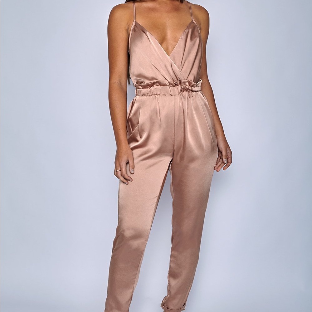 Small Babyboo Scarlett jumpsuit dusty pink